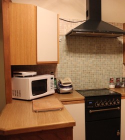 modern toaster oven in kitchen design